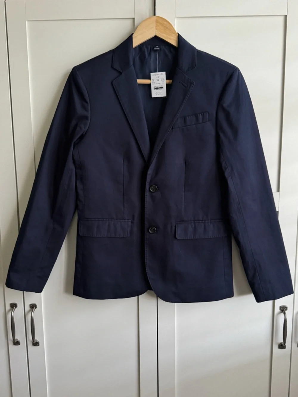 J.Crew Crewcuts Ludlow Chino Blazer Suit Jacket in Navy Size 14